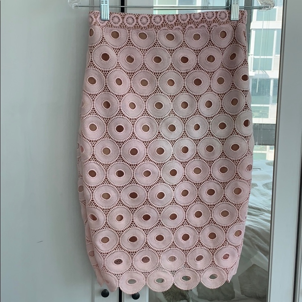 Anthropologie Blush Skirt